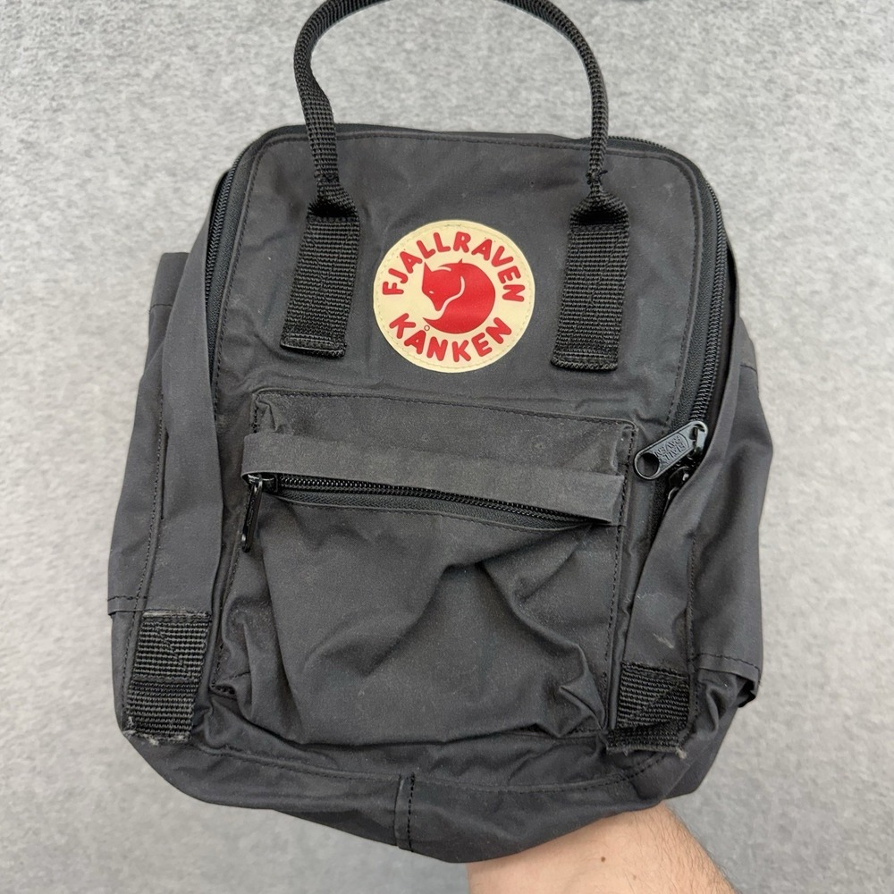 FJALLRAVEN KANKEN MINI BACKPACK‎ 23561 Graphite Gray Black Book Bag Small Bag